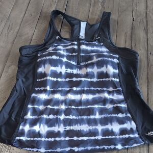 Angel Monochrome Tie-Dye Tank Top